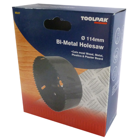 Holesaw Bi- Metal 114mm Toolpak 